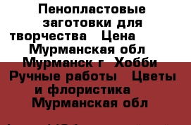 Пенопластовые заготовки для творчества › Цена ­ 100 - Мурманская обл., Мурманск г. Хобби. Ручные работы » Цветы и флористика   . Мурманская обл.